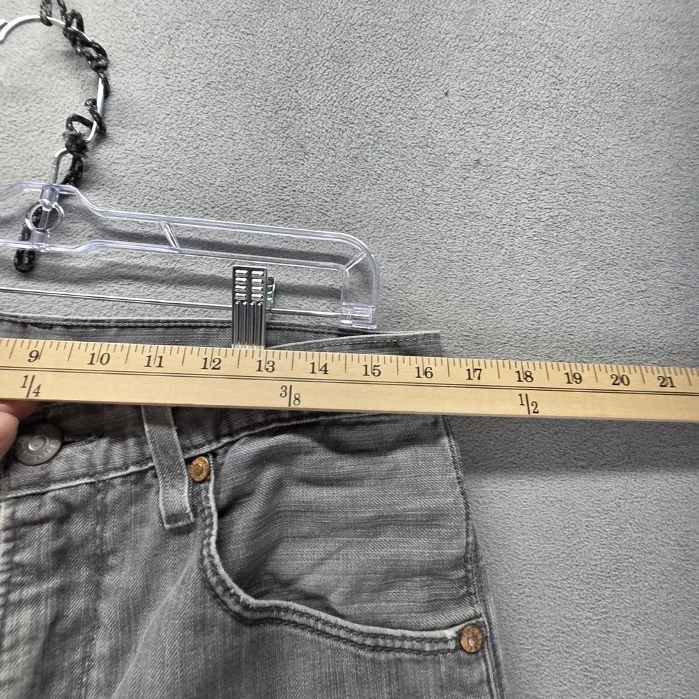 Vintage Levis Engineered Jeans Mens Gray Zip Flap Pockets Fits 32x30